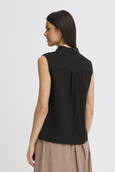 FRANSA Pleated Front Blouse