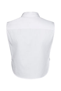 SUNDAY Faux White Collar Top