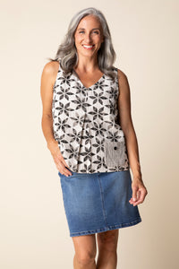 HABITAT Sleeveless Printed Blouse