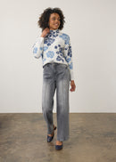 FDJ Olivia Pintuck Wide Leg Denim