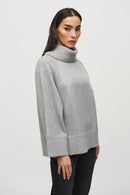 JOSEPH RIBKOFF Knit Boxy Top with Sequins