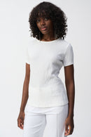 JOSEPH RIBKOFF Knit Short Sleeve Top