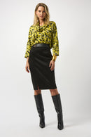 JOSEPH RIBKOFF Animal Print Blouse