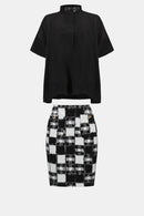 JOSEPH RIBKOFF Patterned Skirt