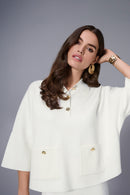 JOSEPH RIBKOFF Collared Sweater