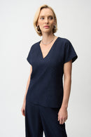 JOSEPH RIBKOFF Short Sleeve Blouse