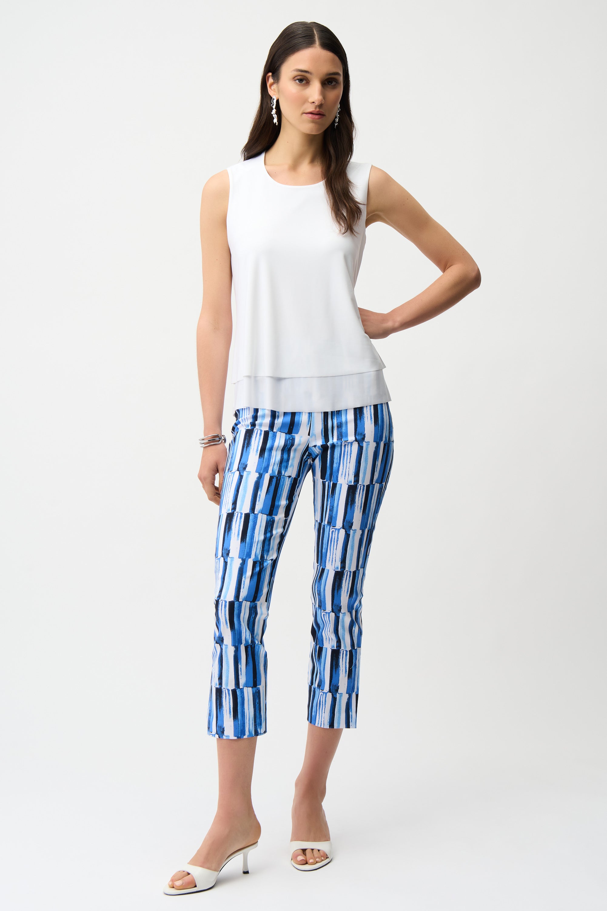 JOSEPH RIBKOFF Silky Knit Sleeveless Top