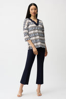 JOSEPH RIBKOFF Patterned Blouse