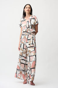 JOSEPH RIBKOFF Satin Boxy Blouse