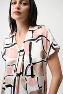 JOSEPH RIBKOFF Satin Boxy Blouse