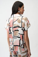 JOSEPH RIBKOFF Satin Boxy Blouse