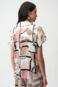 JOSEPH RIBKOFF Satin Boxy Blouse