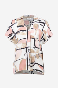 JOSEPH RIBKOFF Satin Boxy Blouse