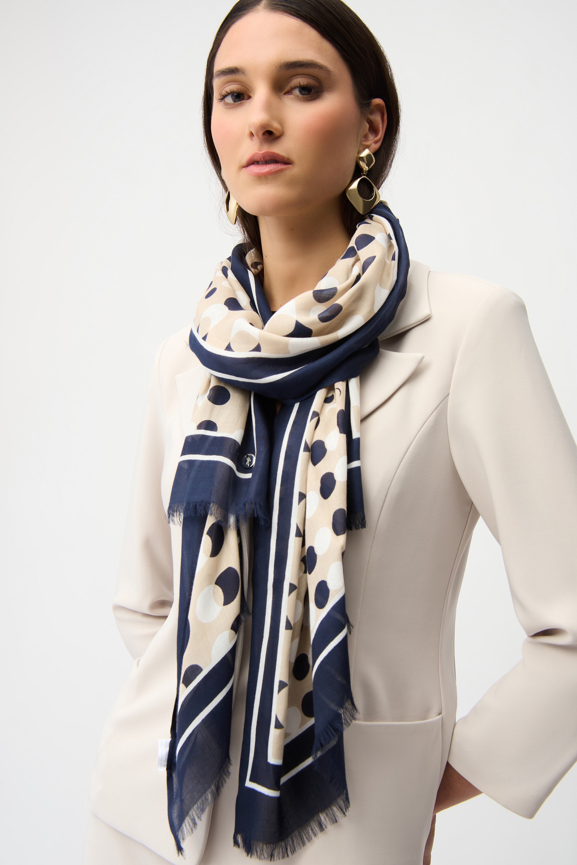 JOSEPH RIBKOFF Printed Scarf