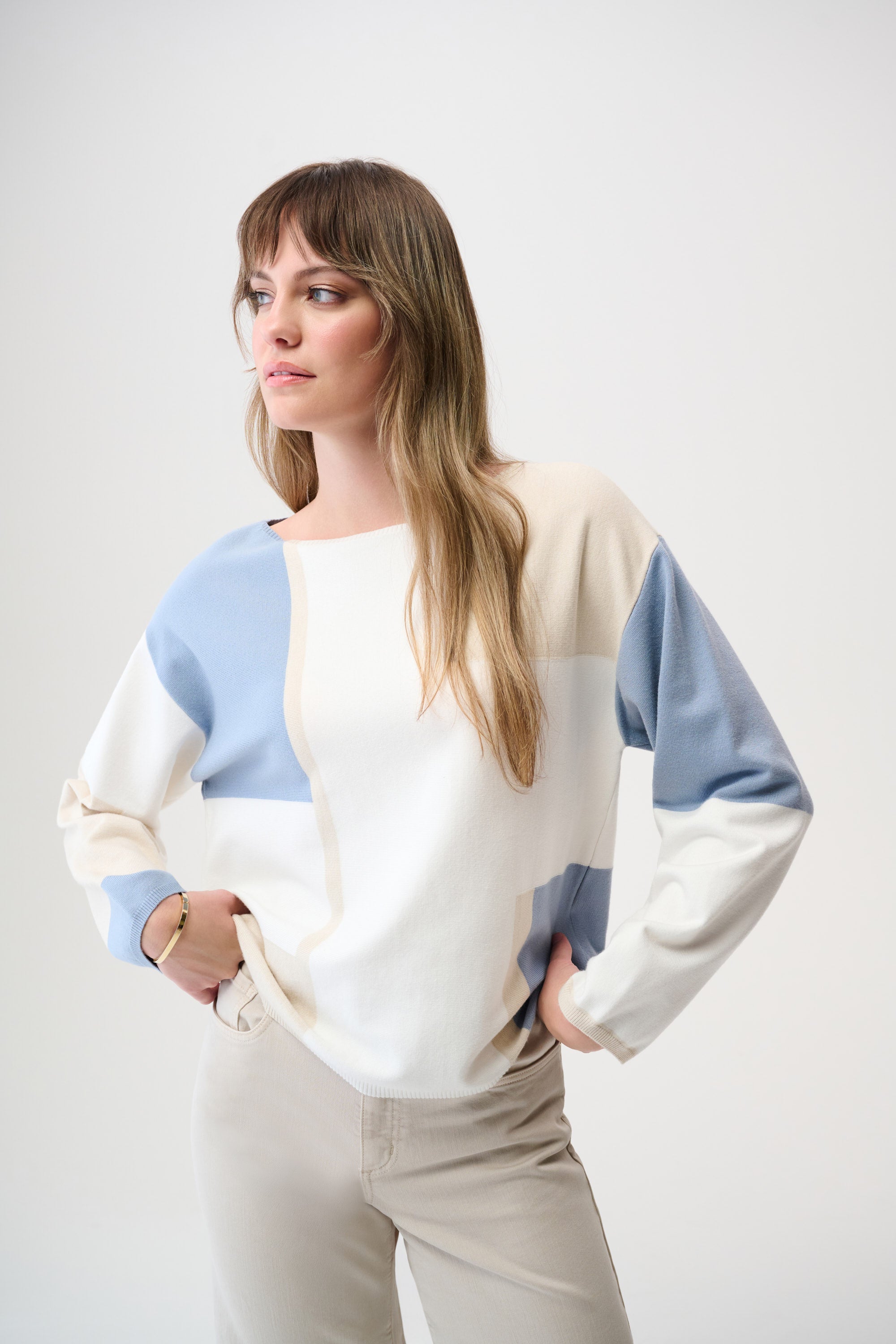 JOSEPH RIBKOFF Colour Block Sweater