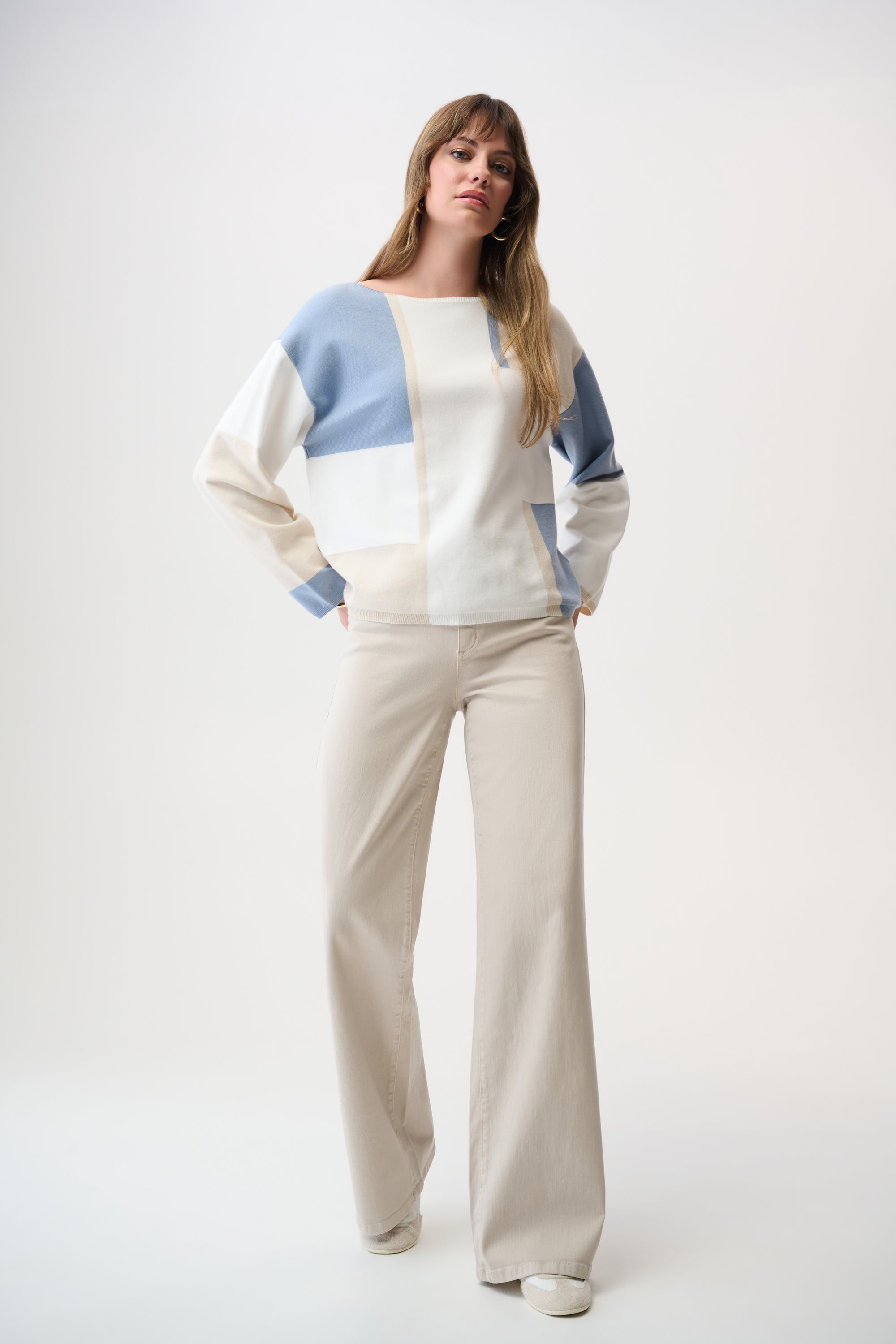 JOSEPH RIBKOFF Colour Block Sweater