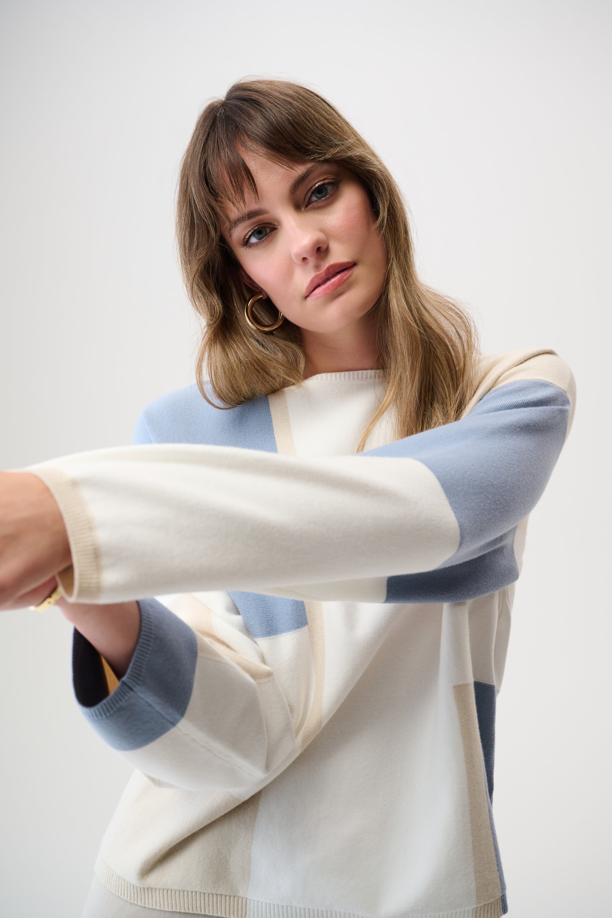 JOSEPH RIBKOFF Colour Block Sweater