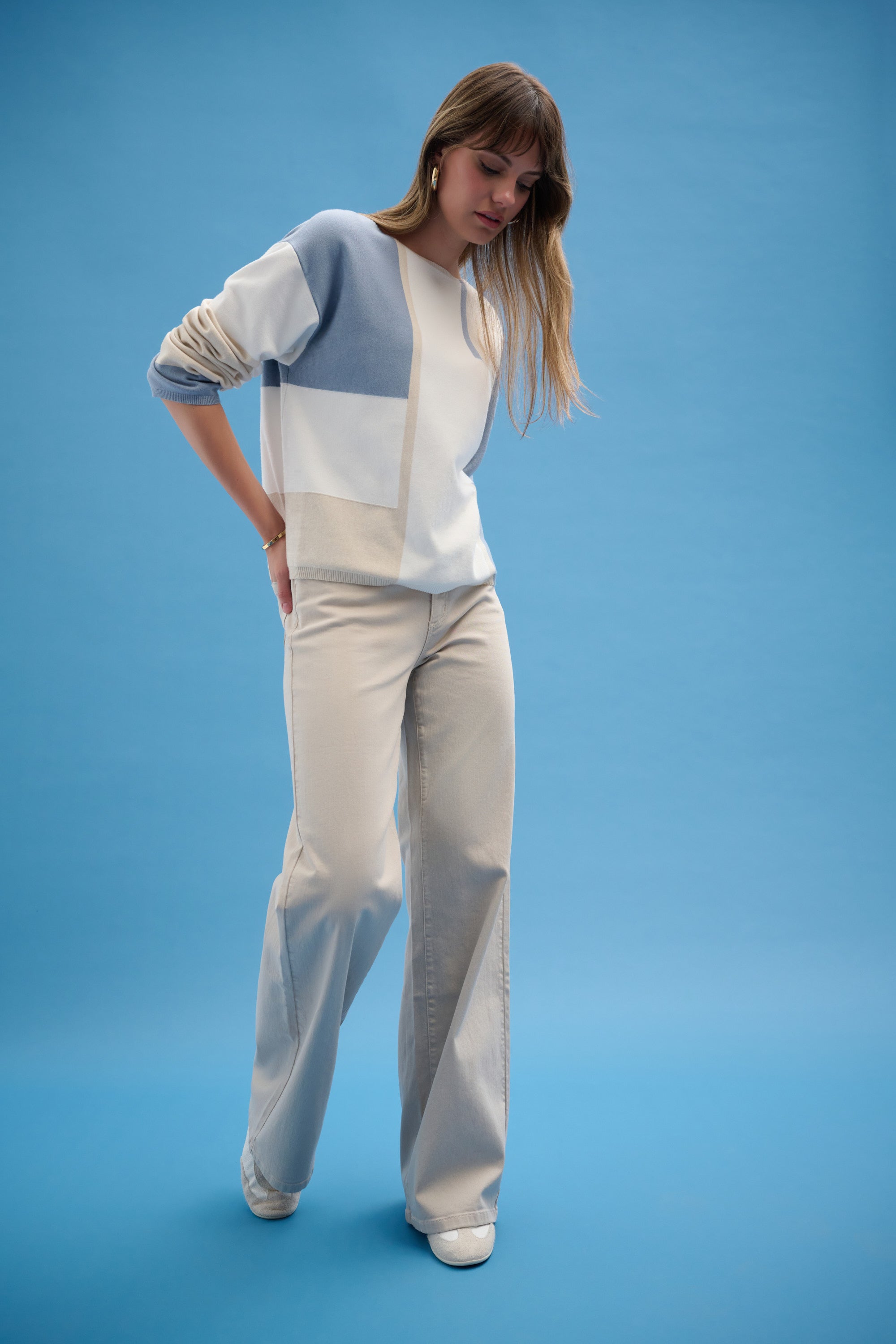 JOSEPH RIBKOFF Colour Block Sweater