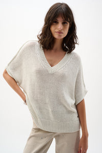 JOSEPH RIBKOFF Short-Sleeve Sweater