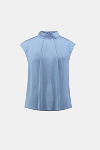 JOSEPH RIBKOFF Satin Short Sleeve Blouse