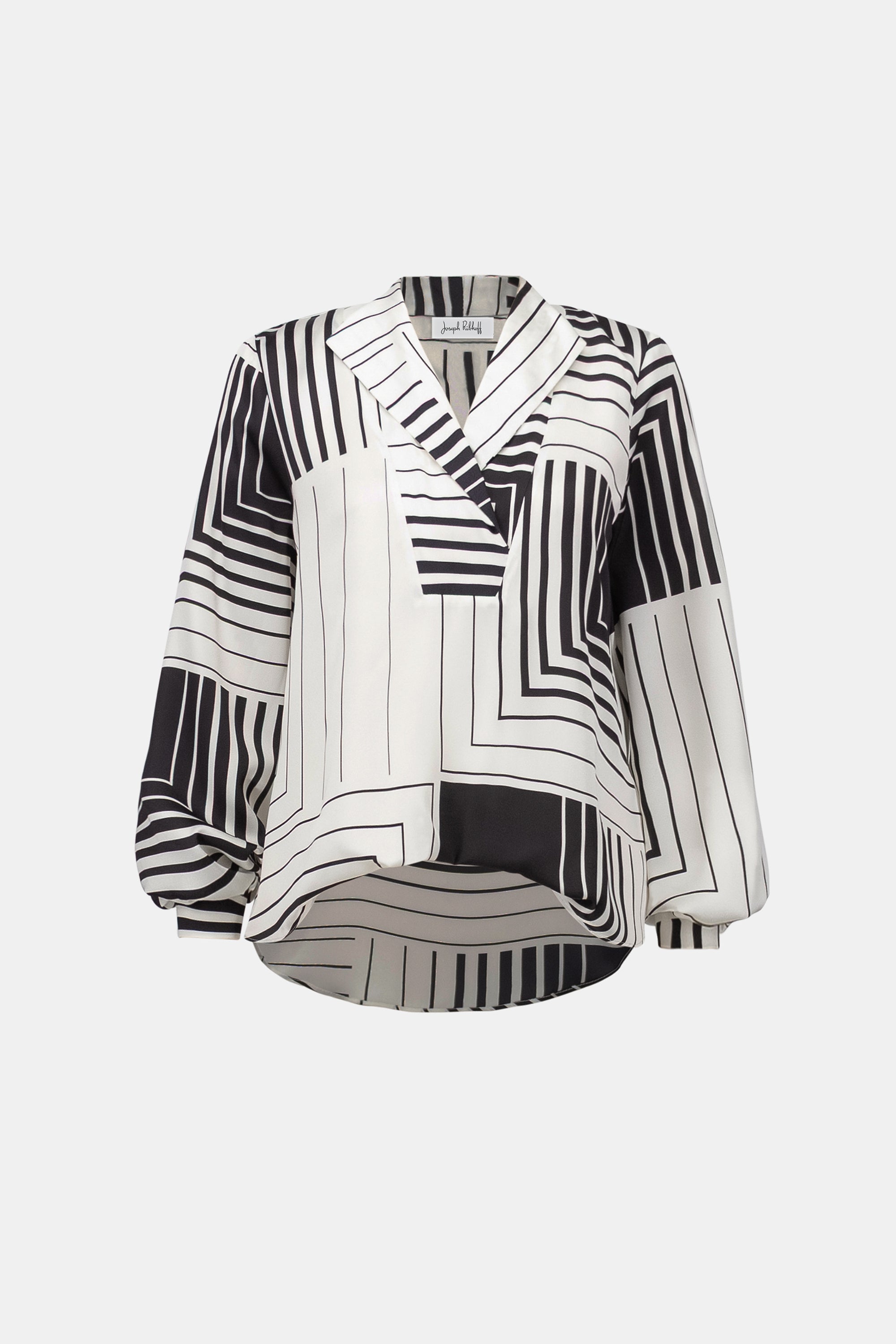 JOSEPH RIBKOFF Geometric Blouse