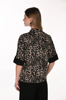 FRANK LYMAN Animal Print Top