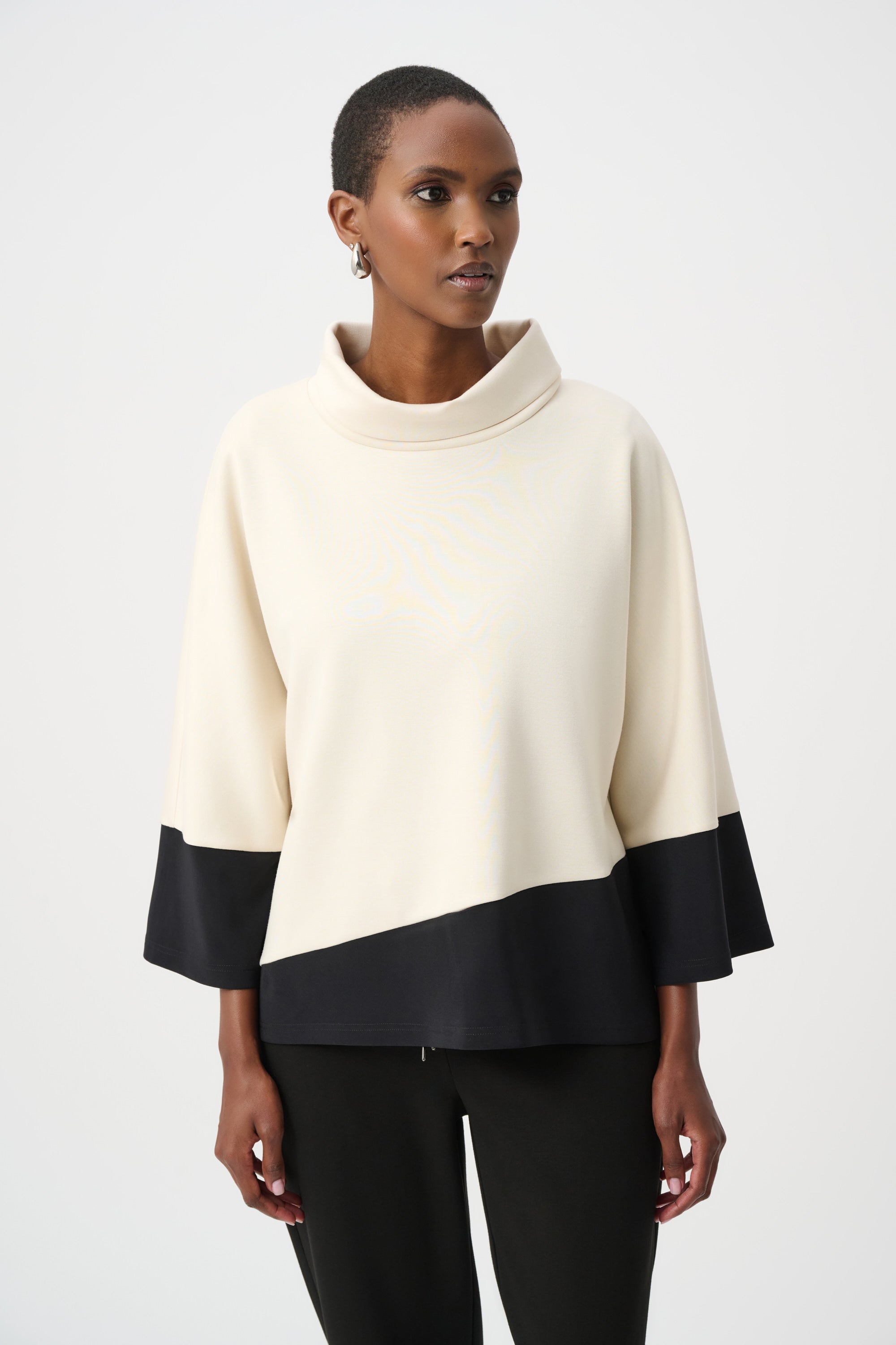 JOSEPH RIBKOFF Colour Block Trapeze Top