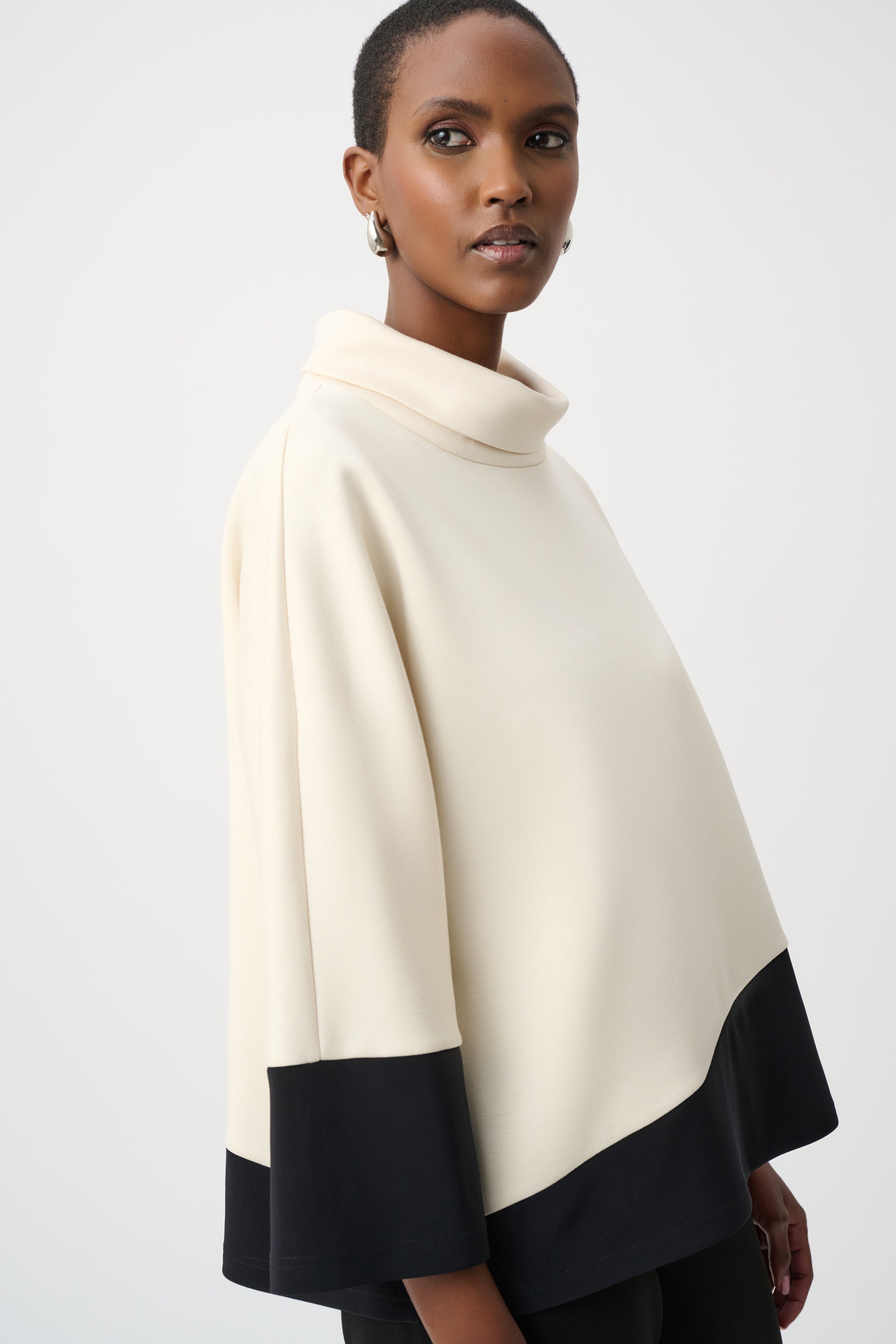 JOSEPH RIBKOFF Colour Block Trapeze Top