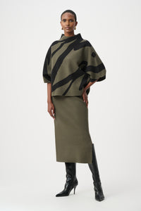 JOSEPH RIBKOFF Abstract Jacquard Sweater