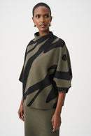 JOSEPH RIBKOFF Abstract Jacquard Sweater