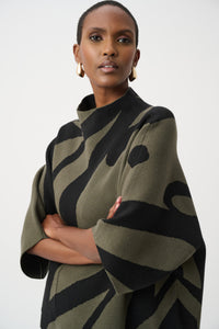 JOSEPH RIBKOFF Abstract Jacquard Sweater