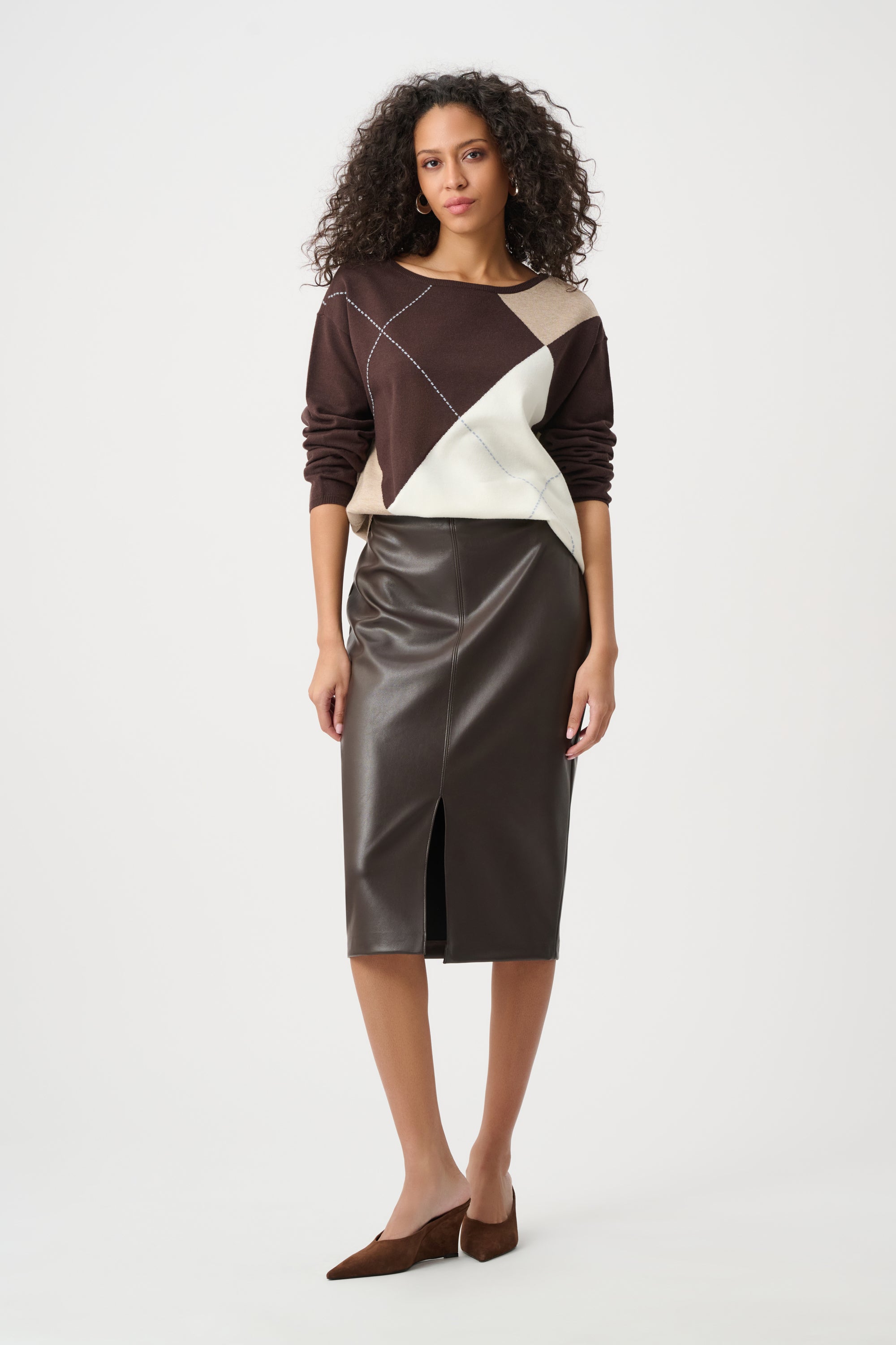 JOSEPH RIBKOFF Argyle Sweater