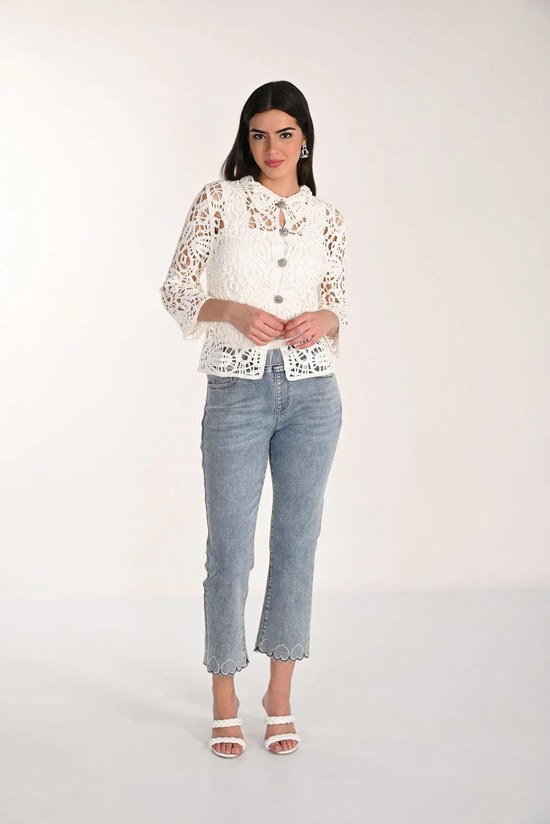 FRANK LYMAN Embellished Jeans