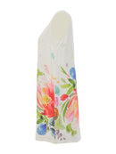 DOLCEZZA Floral Linen Dress