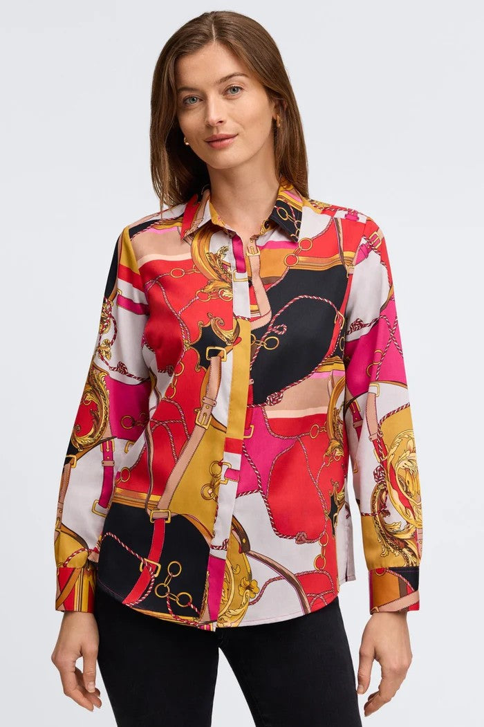 FOXCROFT Patterned Blouse