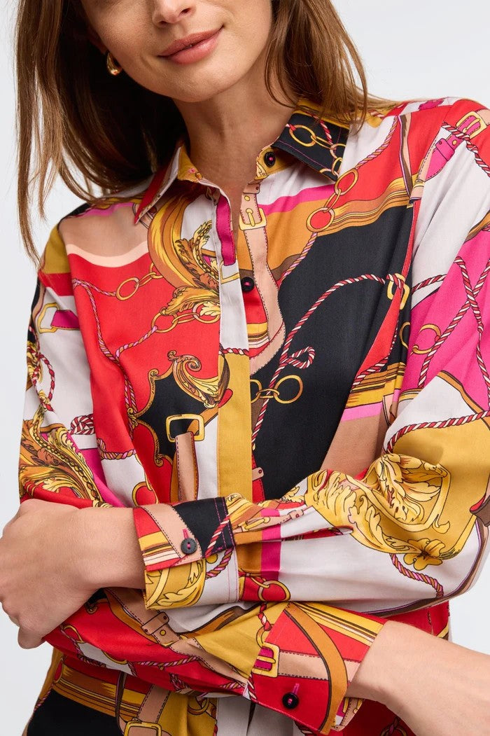 FOXCROFT Patterned Blouse
