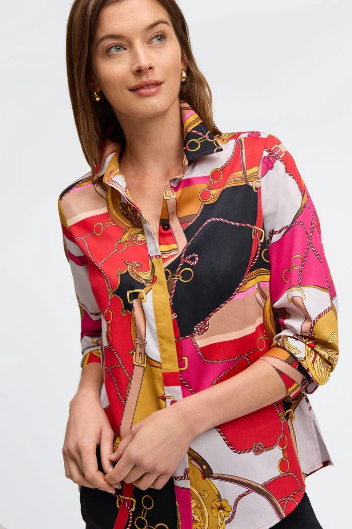 FOXCROFT Patterned Blouse