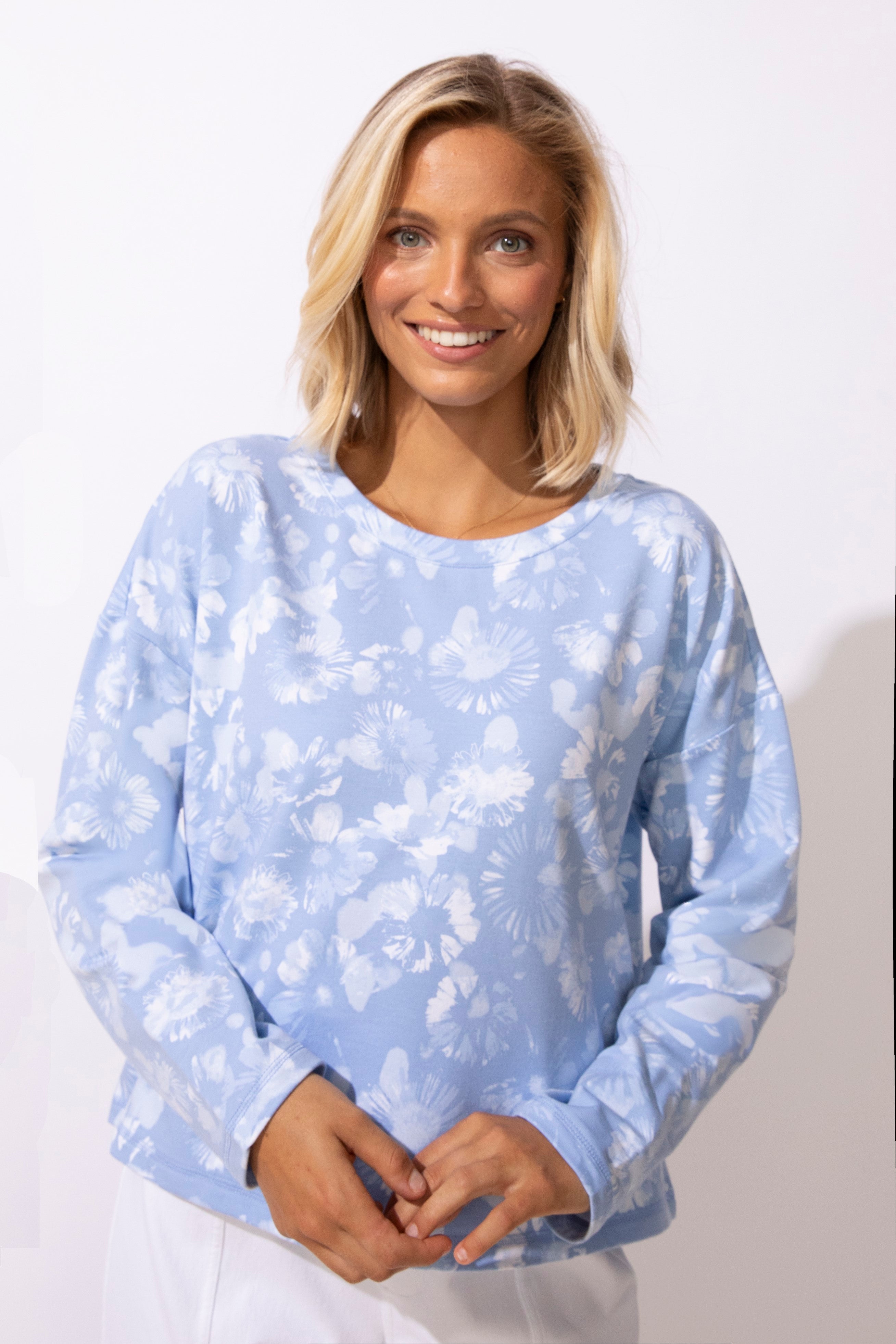 ESCAPE Floral Long-Sleeve Top