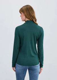 FDJ Long Sleeve Mock Neck Top