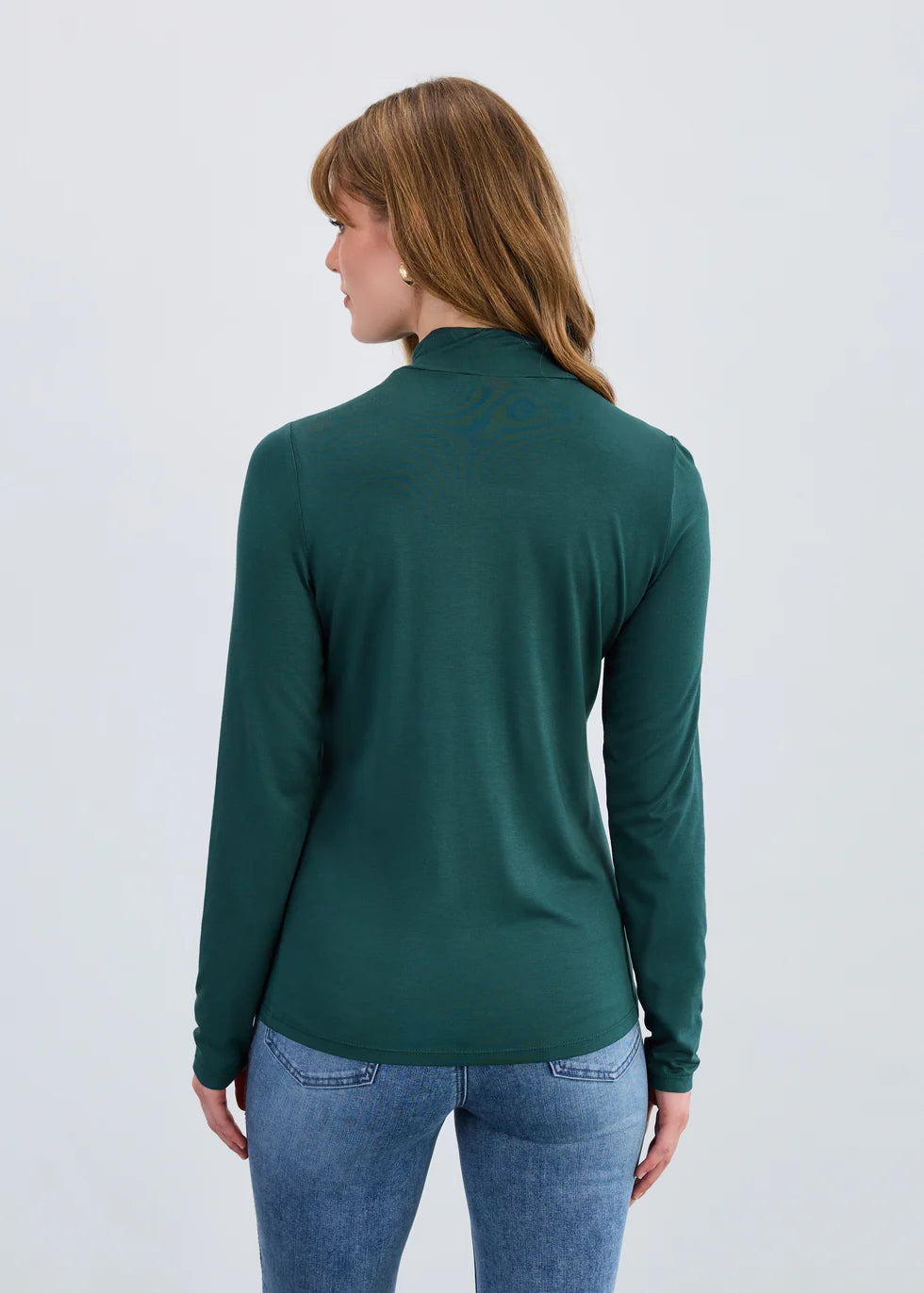 FDJ Long Sleeve Mock Neck Top