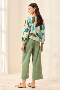 TRIBAL Wide Leg Ankle Pants