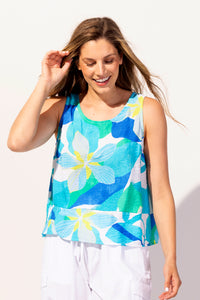 ESCAPE Printed Sleeveless Top