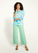 FDJ 3/4 Sleeve Printed Top