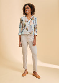 FDJ Printed 3/4 Sleeve Top