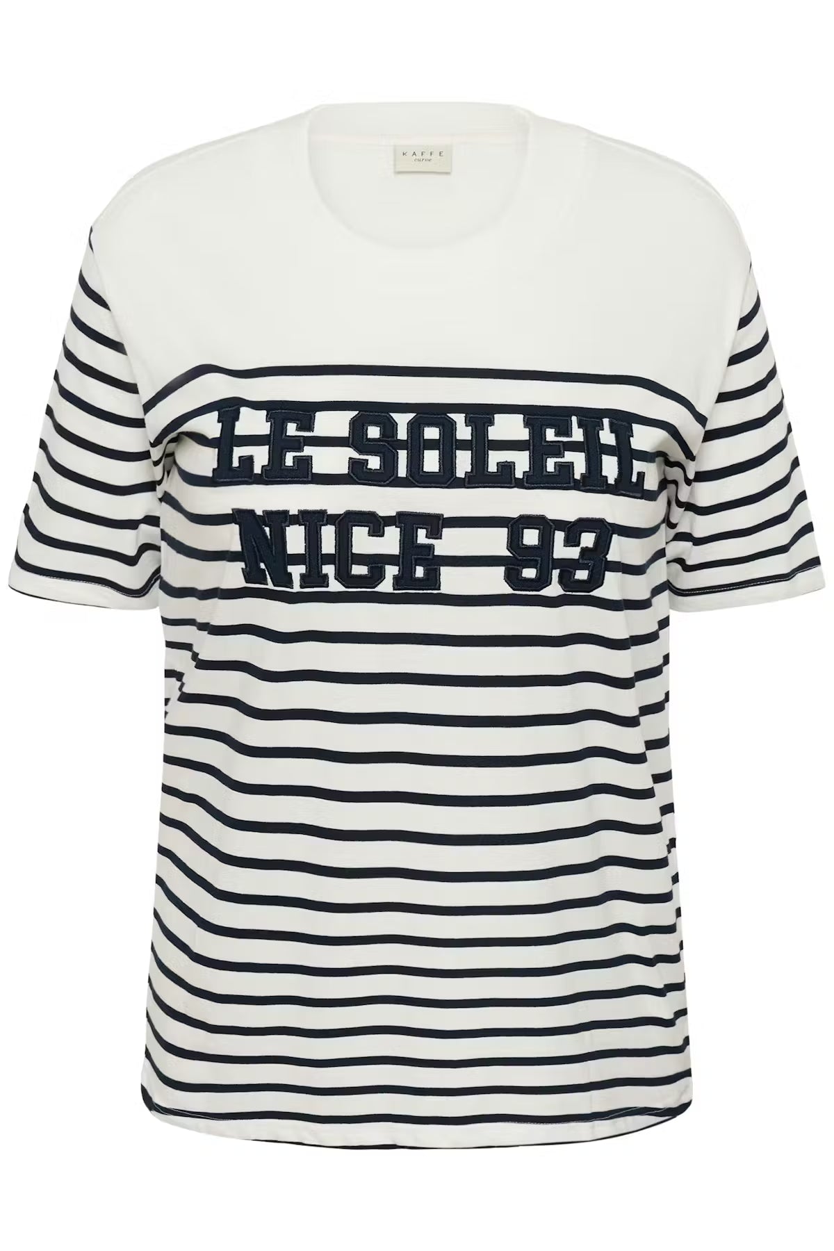 KAFFE CURVE Striped T-Shirt