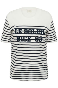 KAFFE CURVE Striped T-Shirt