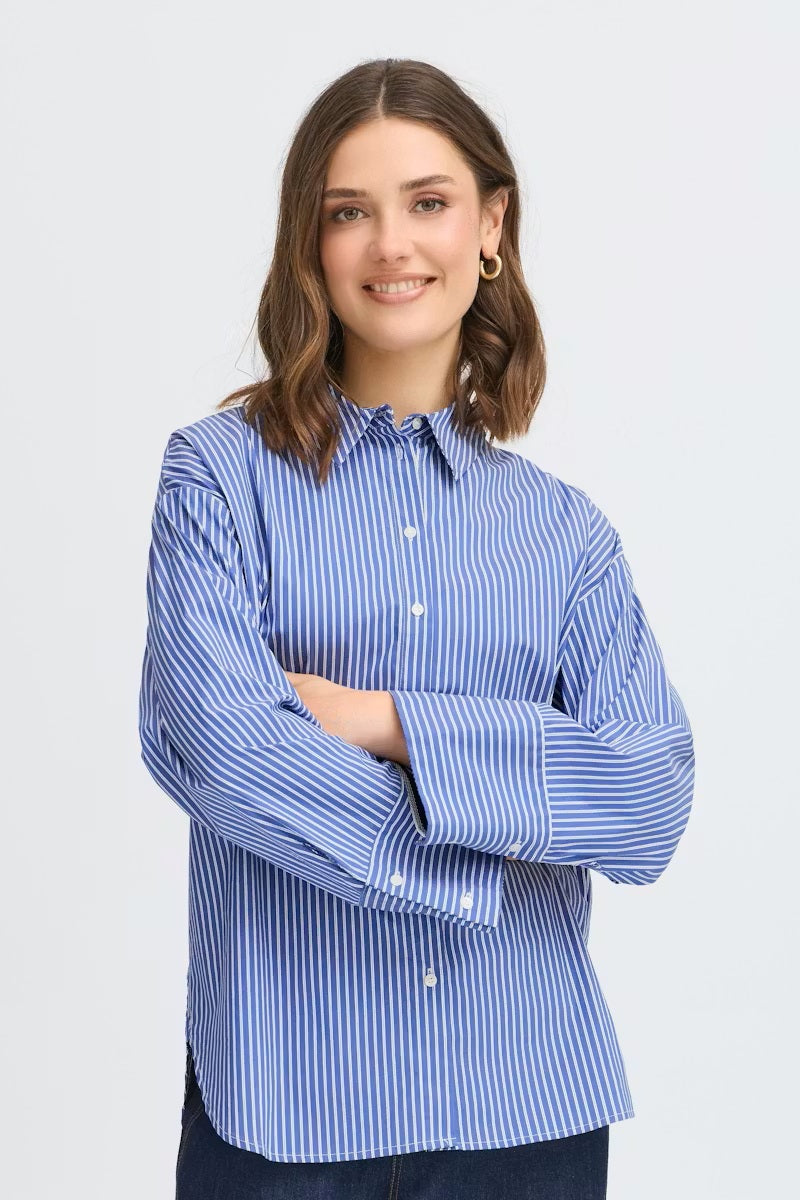FRANSA Striped Blouse