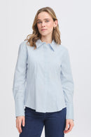FRANSA Light Blue Collared Shirt