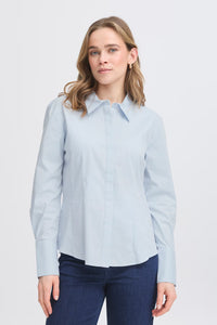 FRANSA Light Blue Collared Shirt