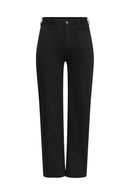 KAFFE CURVE Black Wide Leg Denim